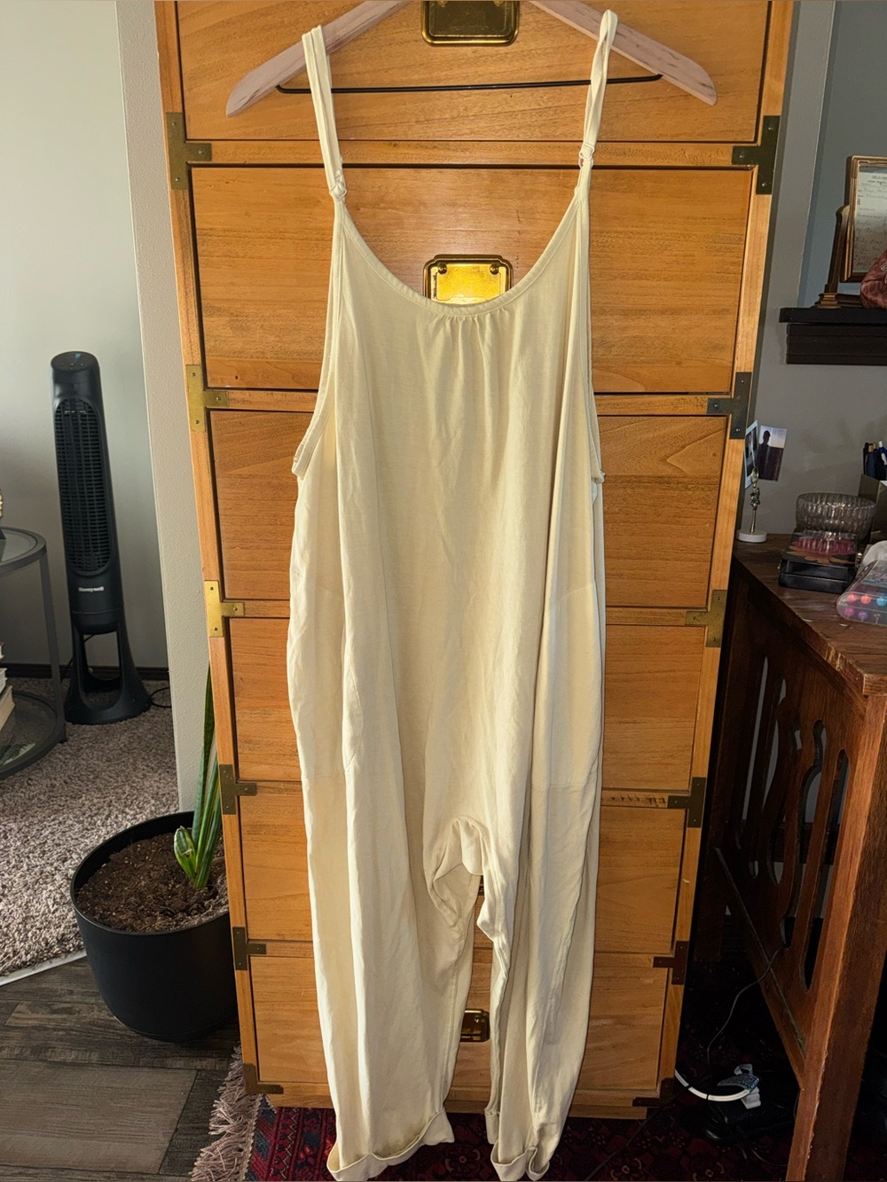 Chelsea and Violet Yellow and Cream Lightweight Jumpsuit